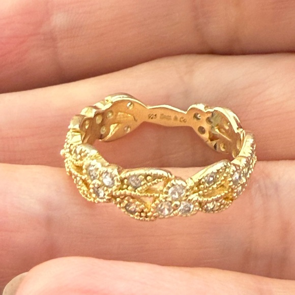 Sam & Co Jewelry - 18K gold plated CZ sterling silver Sam & Co ring